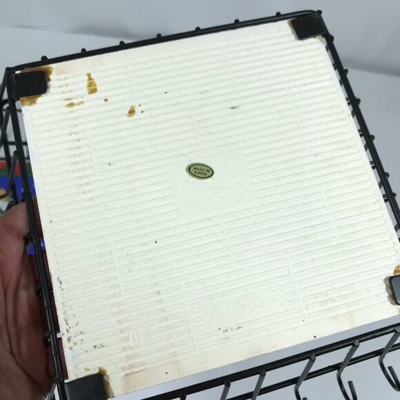 Metal Wire Basket with Porcelain Christmas Trivet Bundle - Picture 5 of 5